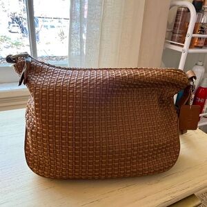 The Sak Tan Woven Shoulder Bag